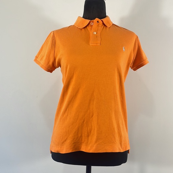 Ralph Lauren Orange Polo,Short sleeve, Slim Fit,Women’s - Picture 3 of 11